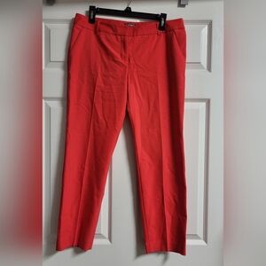 Express Womens Columnist Ankle Pants Size 10 Dark Coral